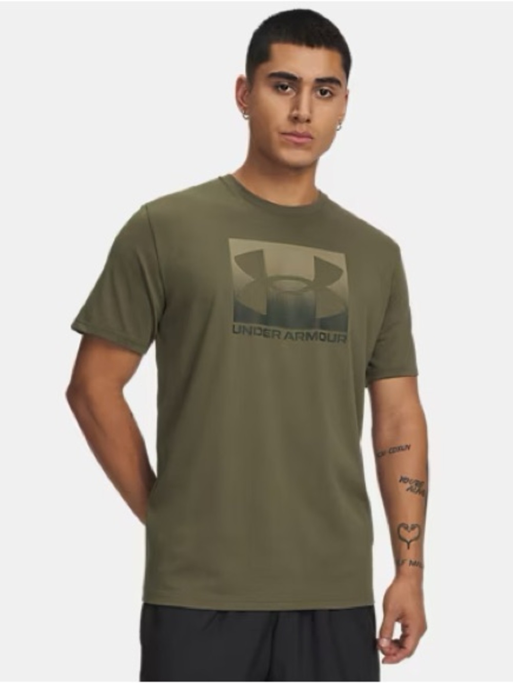 Under Armour Men’s Olive Green Logo Short Sleeve Tee